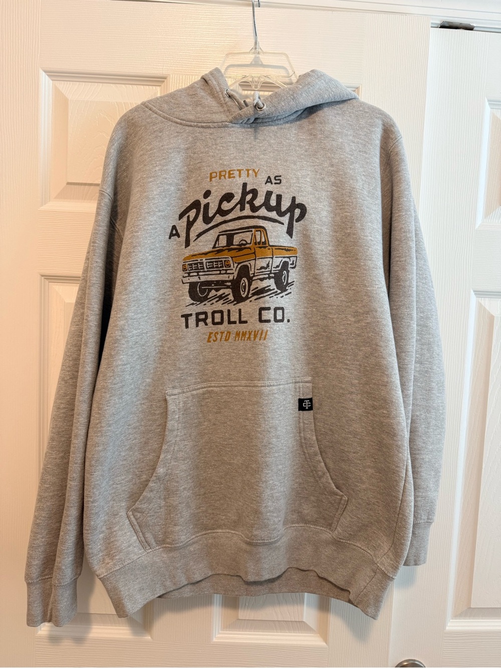 Troll Co. Gray Pickup Hoodie
